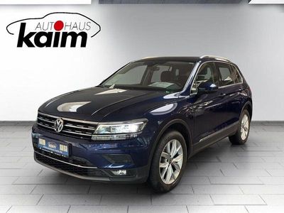 Blau Gebraucht 2020 VW Tiguan Highline SUV | 31.990 € (Etwas zu teuer)
