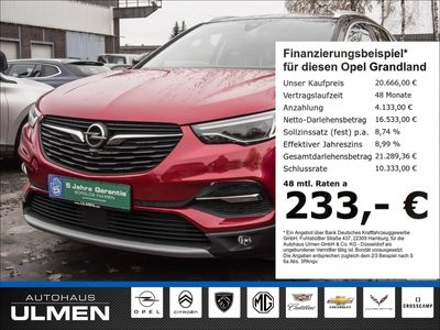 gebraucht Opel Grandland X Ultimate 2.0D EU6d-T Navi AHK Voll-LED Voll-Leder+Klimasitze Parklenkassistent K