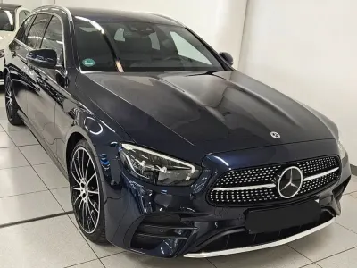 Brugt Mercedes E220 AMG 200 HK (147 kW) 2022 Blå Sedan