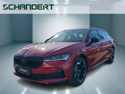 Neu Skoda Superb SportLine 193 PS (141 kW) 2026 Carmine rot metallic Kombi