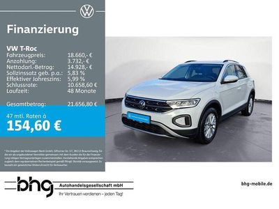 Gebraucht VW T-Roc 110 PS (80 kW) 2022 Weiß SUV