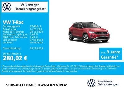 Gebraucht VW T-Roc Goal 116 PS (85 kW) 2025 Rot SUV