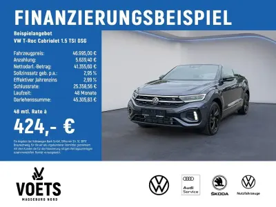 Neu VW T-Roc Cabriolet R-line 150 PS (110 kW) 2026 Grau Cabrio