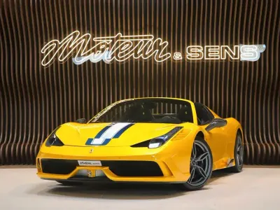 Gebraucht Ferrari 458 600 PS (441 kW) 2016 Gelb Cabrio