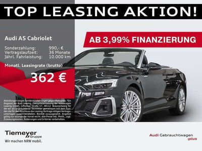 gebraucht Audi A5 Cabriolet A5 45 TFSI Q S LINE LEDER MATRIX AHK NAVI