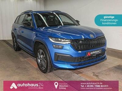 Blau Gebraucht 2021 Skoda Kodiaq SportLine SUV | 33.770 € (Guter Preis)