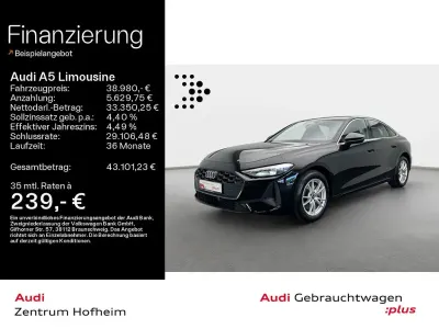 Gebraucht Audi A5 Sport 204 PS (150 kW) 2025 Mythosschwarz metallic Limousine