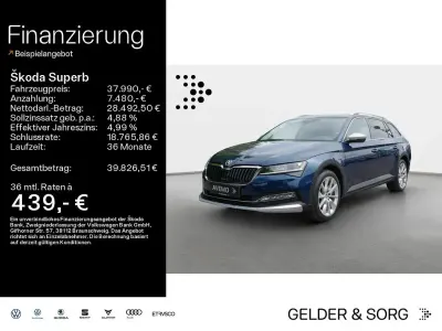 Gebraucht Skoda Superb 200 PS (147 kW) 2022 Lavablau metallic Kombi
