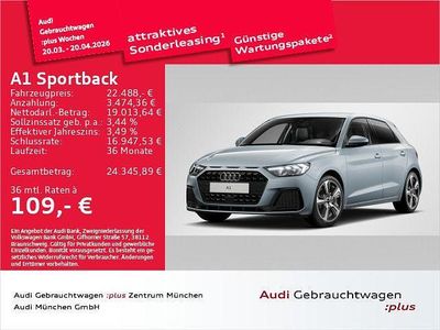 Gebraucht Audi A1 Sportback Advanced 95 PS (69 kW) 2025 Grau Kleinwagen