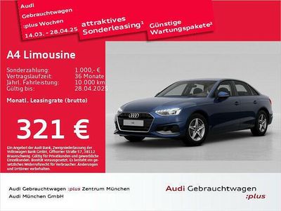 Gebraucht Audi A4 Ambiente 150 PS (110 kW) 2023 Navarrablau metallic Limousine