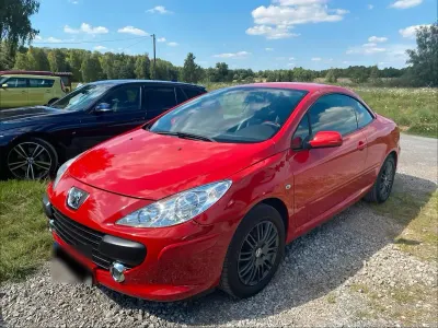 Gebraucht Peugeot 307 CC 109 PS (80 kW) 2007 Rot Cabrio