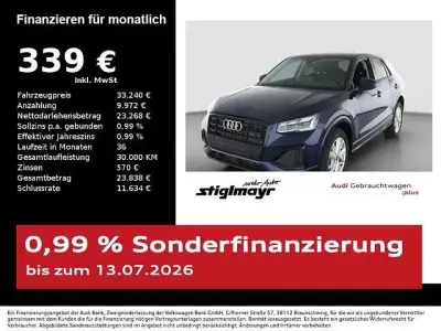 Gebraucht Audi Q2 Advanced Plus 150 PS (110 kW) 2025 Navarrablau metallic SUV