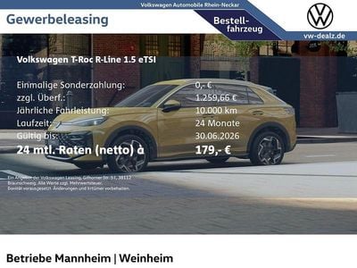 Novo VW T-Roc R-line 150 HP (110 kW) 2026 Amarelo SUV