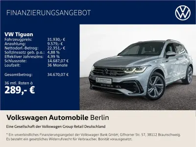 Gebraucht VW Tiguan R-line 150 PS (110 kW) 2023 Reflexsilber metallic SUV