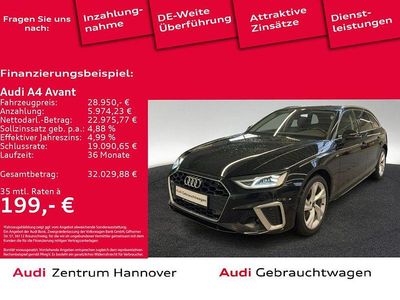 Mythosschwarz metallic Gebraucht 2022 Audi A4 S-Line Kombi | 28.950 € (Fairer Preis)