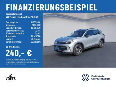 Gebraucht VW Tiguan Goal 150 PS (110 kW) 2025 Silber SUV