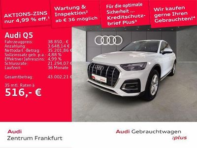 Gebraucht Audi Q5 Advanced 299 PS (219 kW) 2022 Gletscherweiß metallic SUV