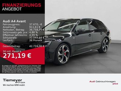 Gebraucht Audi A4 S-Line 204 PS (150 kW) 2025 Mythosschwarz metallic Kombi