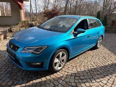 Begagnad Seat Leon ST FR 125 HK (91 kW) 2016 Blå Kombi