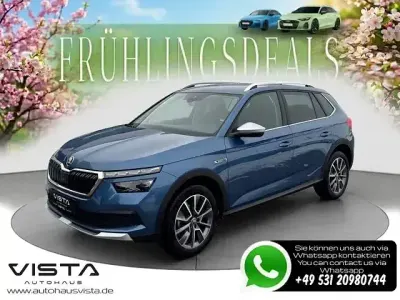 Gebraucht Skoda Kamiq ScoutLine 150 PS (110 kW) 2021 Titanblau metallic SUV