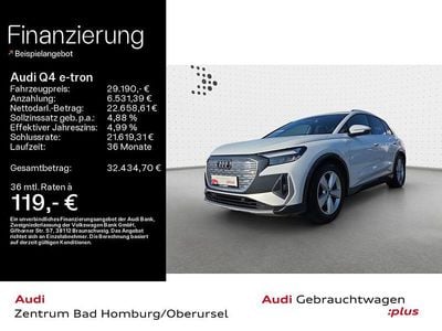 Gebraucht Audi Q4 e-tron S-Line 150 kW (204 PS) 2023 Gletscherweiß metallic SUV