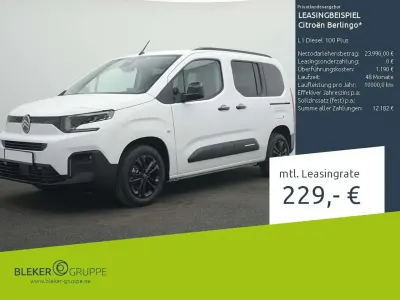 Nowe Citroën Berlingo 102 KM (75 kW) 2026 Biały Minivan