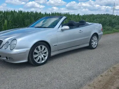 Gebraucht Mercedes CLK200 Avantgarde 163 PS (119 kW) 2002 Silber Cabrio