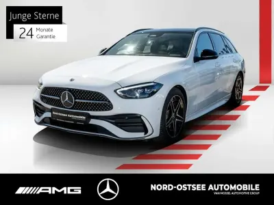 Gebraucht Mercedes C220 AMG 200 PS (147 kW) 2022 Unilack polarweiß Kombi