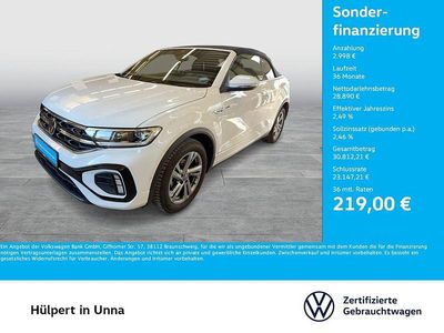 Usata VW T-Roc Cabriolet R-line 150 CV (110 kW) 2025 Bianco Cabrio