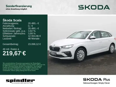 Gebraucht Skoda Scala Essence 116 PS (85 kW) 2025 Moonweiss metallic Kleinwagen