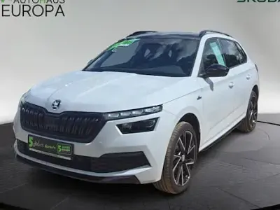 Gebraucht Skoda Kamiq Monte Carlo 110 PS (80 kW) 2022 Moonweiß perleffekt SUV