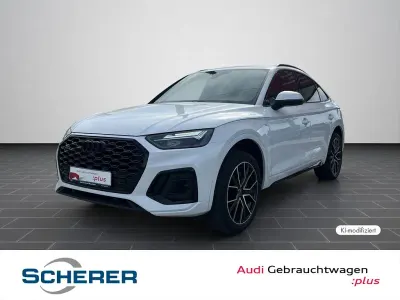 Gebraucht Audi Q5 Sportback Business 265 PS (194 kW) 2023 Gletscherweiß metallic (metallic) SUV