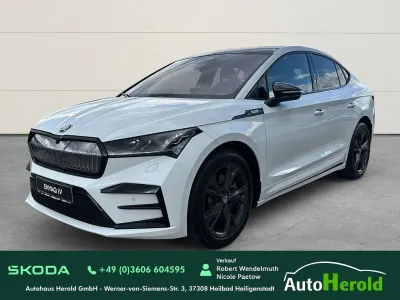 Gebraucht Skoda Enyaq iV RS 219 kW (299 PS) 2023 Moonweiss metallic SUV