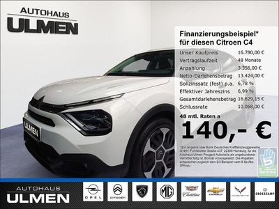 Weiss Gebraucht 2023 Citroën C4 Feel Limousine | 16.780 € (Guter Preis)