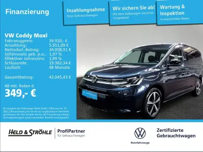 Gebraucht VW Caddy Maxi Goal 150 PS (110 kW) 2025 Blau Van / Kleinbus