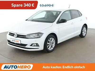 Gebraucht VW Polo Highline 95 PS (69 kW) 2019 Weiß Kleinwagen