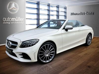 Gebraucht Mercedes C220 AMG 194 PS (142 kW) 2021 Weiß Cabrio