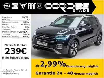 Gebraucht VW T-Cross Active 110 PS (80 kW) 2022 Schwarz SUV