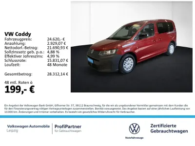 Gebraucht VW Caddy Basis 102 PS (75 kW) 2024 Rot Van / Kleinbus