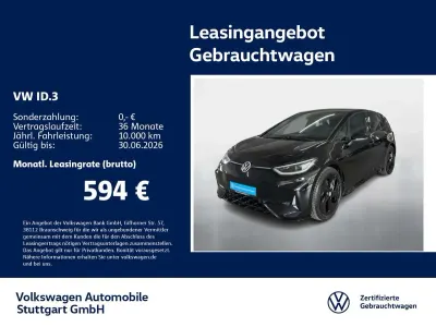 Gebraucht VW ID.3 GTX 239 kW (326 PS) 2025 Schwarz Kleinwagen