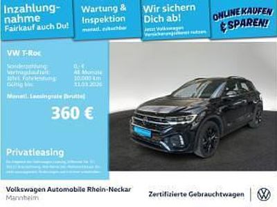 Gebraucht VW T-Roc R-line 150 PS (110 kW) 2023 Schwarz (deep black perleffekt) SUV