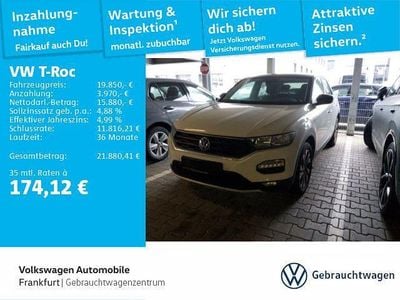 Gebraucht VW T-Roc Active 150 PS (110 kW) 2021 Pure white/schwarz SUV