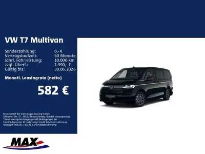 Neu VW Multivan Style 245 PS (180 kW) 2026 Schwarz Van / Kleinbus