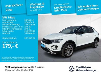 Gebraucht VW T-Roc Life 150 PS (110 kW) 2024 Weiß SUV