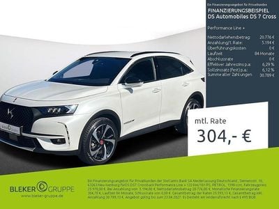 Begagnad DS Automobiles DS7 Crossback Performance Line Plus 181 HK (133 kW) 2022 Silver SUV