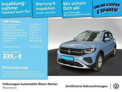 Gebraucht VW T-Cross Life 116 PS (85 kW) 2024 Blau SUV