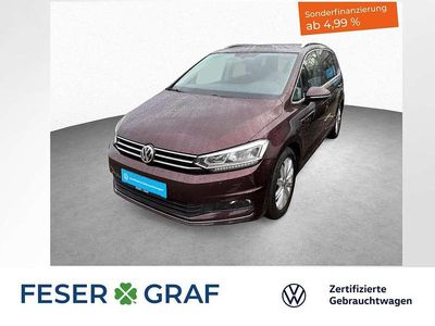 Gebraucht VW Touran Highline 190 PS (139 kW) 2018 Crimson red metallic Van / Kleinbus