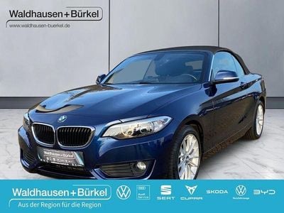 Usata BMW 218 Advantage 136 CV (100 kW) 2017 Blu Cabrio