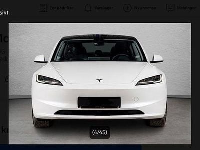 Ny Tesla Model 3 366 kW (498 HK) 2026 Vit Sedan
