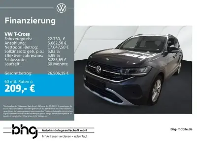Gebraucht VW T-Cross Life 116 PS (85 kW) 2025 Rauchgrau metallic SUV